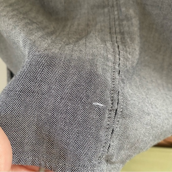 Rag and Bone - Men's Fit 2 Tomlin Shirt - Black and White Herringbone - size M - Picture 14 of 16